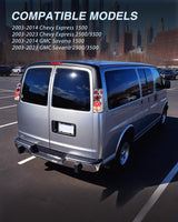 Taillight Assembly Compatible with 2003 2004 2005 2006 2007 2008 2009 2010 2011 2012 2013 2014 Chevy Express GMC Savana 1500 2003-2023 Chevrolet Express GMC Savana 2500 3500 Rear Tail Light