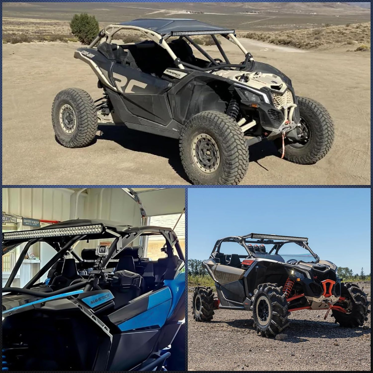 Light Bar Mounting Brackets for 42 Inch LED Straight Curved Lights UTV Roof Upper Windshield Compatible with Can-am Maverick X3 MAX DS RS MR Turbo R 2017 2018 2019 2020 2021 2022 2023 2024