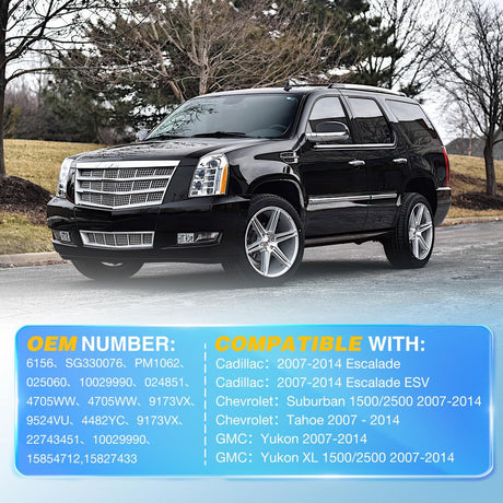 Rear Hatch Struts 6156 for Cadillac Escalade 2007-2014 ESV, Tailgate Lift Supports Rear Door Shocks 23 Inch for Chevy Suburban 1500/2500 Tahoe 2007-2014, GMC Yukon 1500/2500 XL 2007-2014, 2PCS