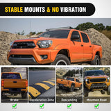 50 inch Straight LED Light Bar Bracket Mounting Upper Windshield Roof Cab Brackets Compatible with Toyota Tacoma 2005-2024