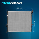 Radiator for Toyota 4Runner 2003 2004 2005 2006 2007 2008 2009, FJ Cruiser V6 4.0L 2007 2008 2009 2010 2011 2012 2013 2014 with Transmission Oil Cooler Replace# 1640031461