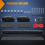 LED Cab Marker Lights 3 PCS Smoke Lens Amber Clearance Roof Running Light Compatible with 2007-2014 Silverado Sierra 1500 2500 3500 2500HD 3500HD