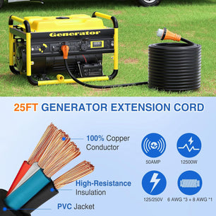 50Amp 15FT Generator Extension Cord Nilight