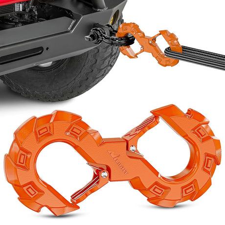 Quick Release S-Tow Shackle Hook – Heavy Duty Off-Road Recovery Hook, Fits Winch Rope & Recovery Strap, 11,000 LBS Working Load, for Jeep, SUV, ATV, Trailers, Forged Steel, Orange