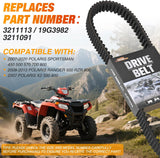 Drive Belt 3211113 19C3982 Compatible with Polaris Ranger 500 RZR 800 Belts Sportsman 500 570 800 EFI 450 H.O. Touring 6x6 Model for Polaris Clutch 2007-2020 Heavy Duty ATV UTV CVT Belt,1 PCS
