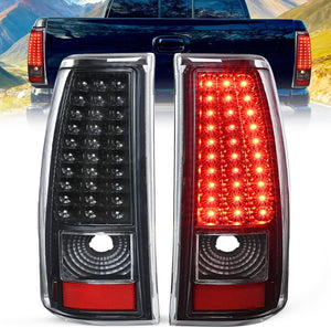 Taillight Assembly Compatible with 2003 2004 2005 2006 Chevy Silverado 1500 1500HD 2500 2500HD 3500 2007 Chevrolet Classic Incandescent Type Upgrade LED Tail Lights Rear Brake Lamps