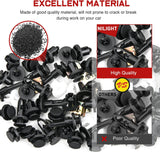 1295Pcs Car Push Retainer Clips Auto Fasteners Kit-37 Sizes Nylon Bumper Fender Rivets with 5 Fasteners Remover 10 Cable Ties for Toyota GM Ford Honda Chevy BMW Benz Audi Nissan