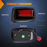 Golf Cart LED Taillights 2PCS 12V Stop Brake Turn Signals EZGO TXT | High Brightness Waterproof Plug and Play Design Running Light Upgrade Easy Installation for 1996-2013 EZGO TXT Electric Carts