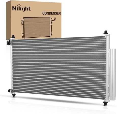 AC Condenser Fit for Honda Civic L4 1.8L 2.4L Coupe 2012 13 14 2015 Air Conditioning A/C Condenser w Receiver Drier Replace#3976, HO3030157, 80110TB0003, 80110TS6H01 Except L4 1.8L CNG Engine
