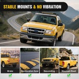 50 inch Curved LED Light Bar Bracket Mounting Upper Windshield Roof Cab Brackets Compatible with Ford Ranger 1993-2011 Pickup 4-Door or 2-Door