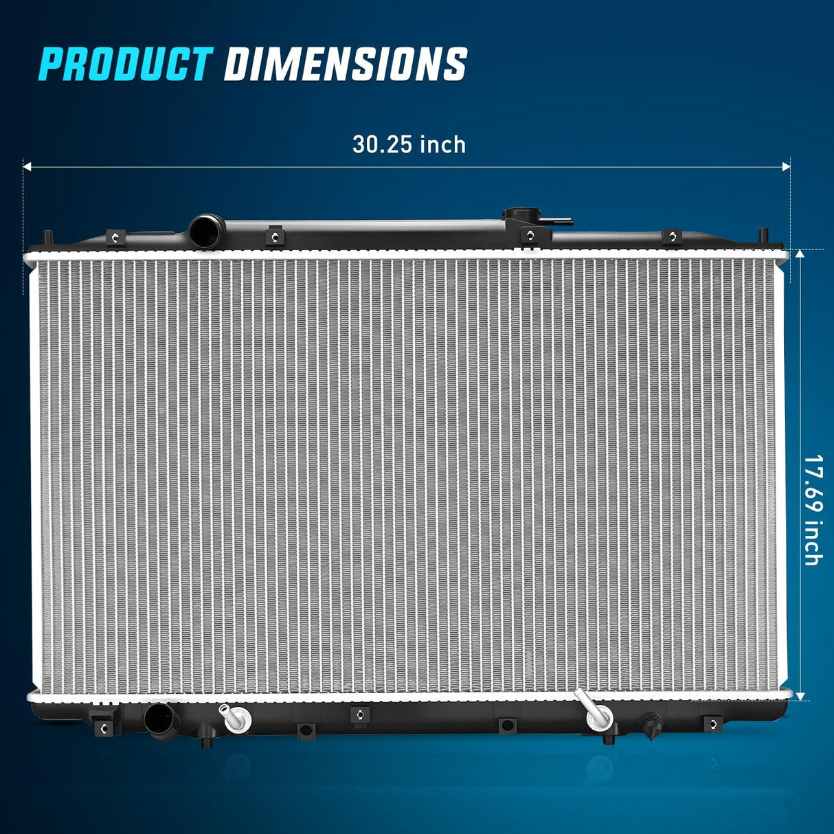 Radiator for Honda Odyssey V6 3.5L 2005 2006 2007 2008 2009 2010 Automatic Transmission, Engine Coolant Radiator Assembly with Transmission Oil Cooler