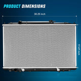 Radiator for Honda Odyssey V6 3.5L 2005 2006 2007 2008 2009 2010 Automatic Transmission, Engine Coolant Radiator Assembly with Transmission Oil Cooler