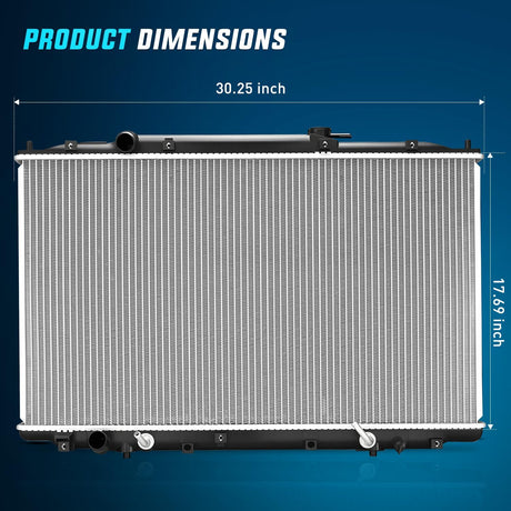 Radiator for Honda Odyssey V6 3.5L 2005 2006 2007 2008 2009 2010 Automatic Transmission, Engine Coolant Radiator Assembly with Transmission Oil Cooler
