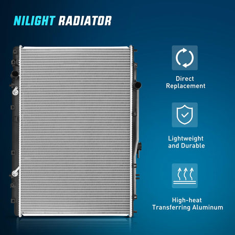 Radiator for Acura MDX V6 3.5L 2003 2004 2005 2006, Honda Pilot V6 3.5L 2005-2008 Automatic Transmission, Engine Coolant Radiator Replace# 19010RDJA51, 19010RDJA52