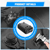 87Gal/330L Water Storage Bladder RV Potable Water Bladder Tank Camping 1000D PVC Foldable Collapsible Storage Containers for RV,Carrier,Camping, Agricultural Irrigation,Garden Watering, Black