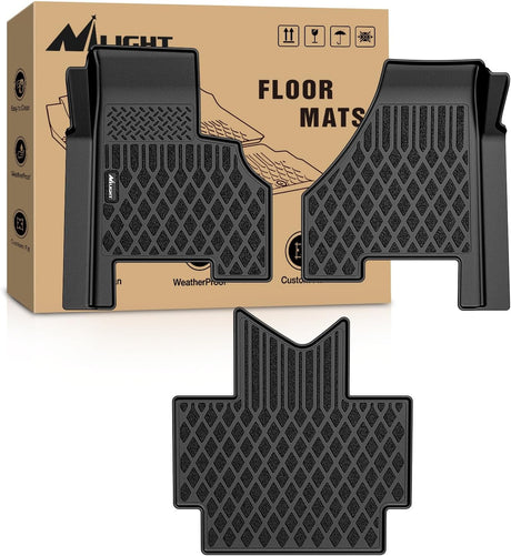 TPE Floor Mats for Freightliner Cascadia 2018 2019 2020 2021 2022 2023 All Weather Custom Fit Heavy Duty Floor Liners