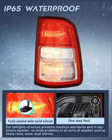 Taillight Assembly Compatible with 2019 2020 2021 2022 2023 Dodge Ram 1500 Tail Light Replacement OE Style Driver Side and Passenger Side with Bulbs