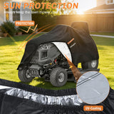 Riding Lawn Mower Cover 98 Inch, Waterproof Lawn Mower Cover | Fits Mowers up to 98 InchL x 36 InchW x 43 InchH, 420D Heavy Duty Fabric, All-weather & UV Protection