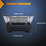 Golf Cart LED Headlight with Bumper Turn Signals Running Lights High Brightness Waterproof Plug and Play 12V for 2004-Up Club Car Precedent Electric Carts