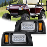 Golf Cart LED Headlights 2PCS 12V Turn Signals Club Car DS | High Brightness Waterproof Plug and Play Running Light Upgrade Easy Installation for 1993-Up Club Car DS Electric Carts