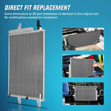 AC Condenser Compatible with Ford Edge V6 3.5L 3.7L 2011-2014, Lincoln MKX 2011-2015 Air Conditioning A/C Condenser with Receiver Drier Replace# 3894, ACA84587, BT4Z19708B, HVA00209, FO3030231