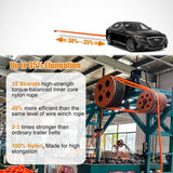 Kinetic Recovery Rope 48000 LBS 1-1/8in x 30ft Snatch Strap Heavy Duty Offroad Towing Starp Kit Vehicle Recovery kit for UTV ATV SUV Truck Car Jeep Tractor