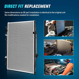 Radiator for Honda Odyssey V6 3.5L 2005 2006 2007 2008 2009 2010 Automatic Transmission, Engine Coolant Radiator Assembly with Transmission Oil Cooler