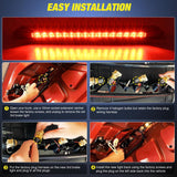 Third Brake Light for Ford Mustang 1999 2000 2001 2002 2003 2004 | for Ford Mustang 1999 2000 2001 2002 2003 2004, High Mount 3rd Stop LED Rear Cab Center Lamp Van SUV, Smoked Lens