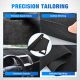 Dash Cover for Ford Edge 2015-2024, Custom Fit Suede Mat | Non-Slip Backing, Reduce Sun Glare and Protect the Dashboard from UV Exposure