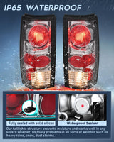 Taillight Assembly Compatible with 1982 1983 1984 1985 1986 1987 1988 1989 1990 1991 1992 1993 Chevy S10 Chevrolet S10 Blazer GMC S15 Sonoma Rear Tail Light Replacement Drive & Passenger Side