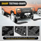 Off Road Traction Boards 4x4 Truck Jeep Recovery Tracks Mats Gear | Heavy Duty Tire Recovery Boards Mounting Kit With Round and Square Jack Lift Base for Truck Jeep SUV Mud Sand Dunes Snow