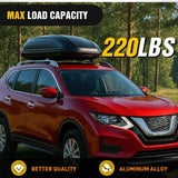Roof Rack Cross Bars Compatible with 2014-2020 Nissan Rogue with Factory Side Rails, 220LBS Adjustable Aluminum Less Wind Noise Car Crossbars for Cargo Carrier Luggage Box Kayak Tent Snowboard