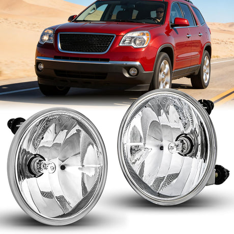 Fog Light Assembly Fog Light Assembly Compatible with 2007 2008 2009 2010 2011 2012 2013 Chevy Avalanche Suburban Tahoe GMC Yukon Acadia Ford Mustang Pontiac 2015 2016 2017 Silverado Colorado H16 Bulbs