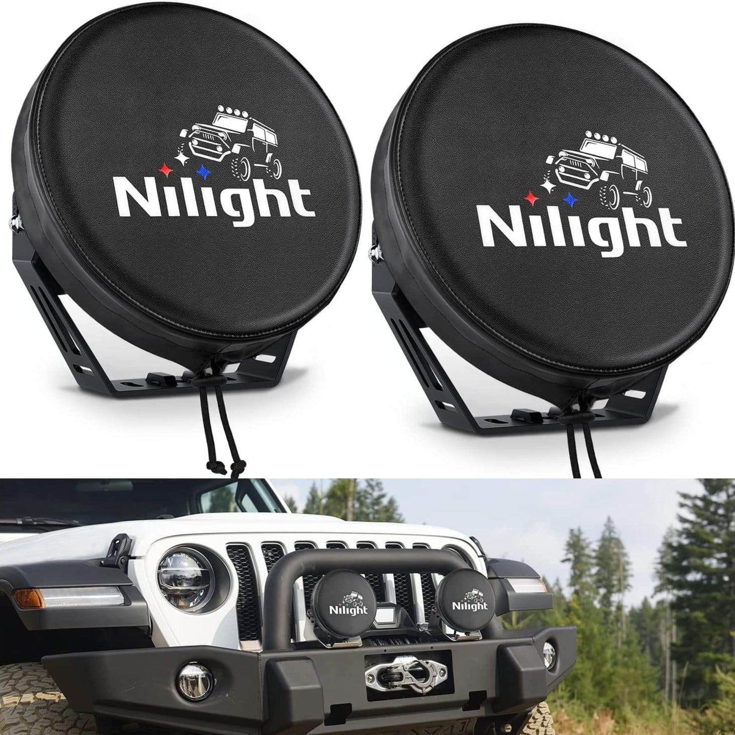 9" Round Offroad Driving Pod Light Cover Type B Nilight