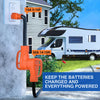 accessory Nilight RV Power Adapter Cord 15 Amp to 50 Amp Pure Copper Heavy Duty Dog Bone Plug 10 Gauge Wire 5-15P to 14-50R 15M/50F Weatherproof Cord for RV Camper Caravan Van Trailer, 2 Years Warranty