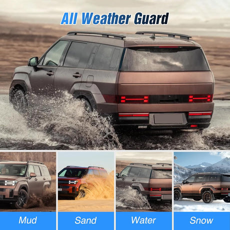 Fender Mud Flaps for Hyundai Santa Fe 2024 2025, No Drilling Precision Fit Exterior Accessories Heavy-Duty Splash Guards Protection, Front & Rear Set