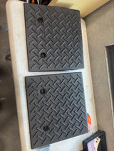 5 Inch Rise Height Rubber Curb Ramps 7000lbs Load Capacity (Pair) (25% OFF Final Checkout)