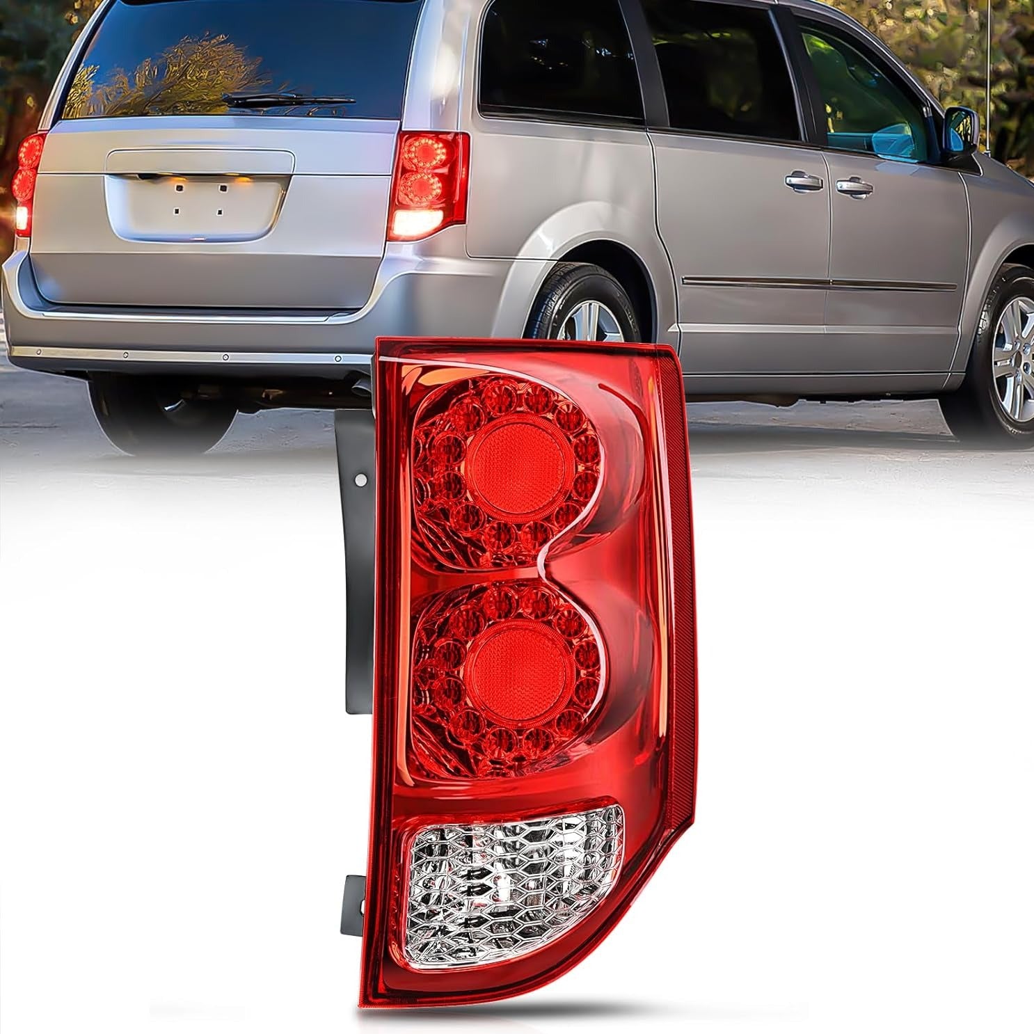 2011-2020 Dodge Grand Caravan Taillight Assembly Rear Lamp Replacement OE Style Passenger Side Nilight