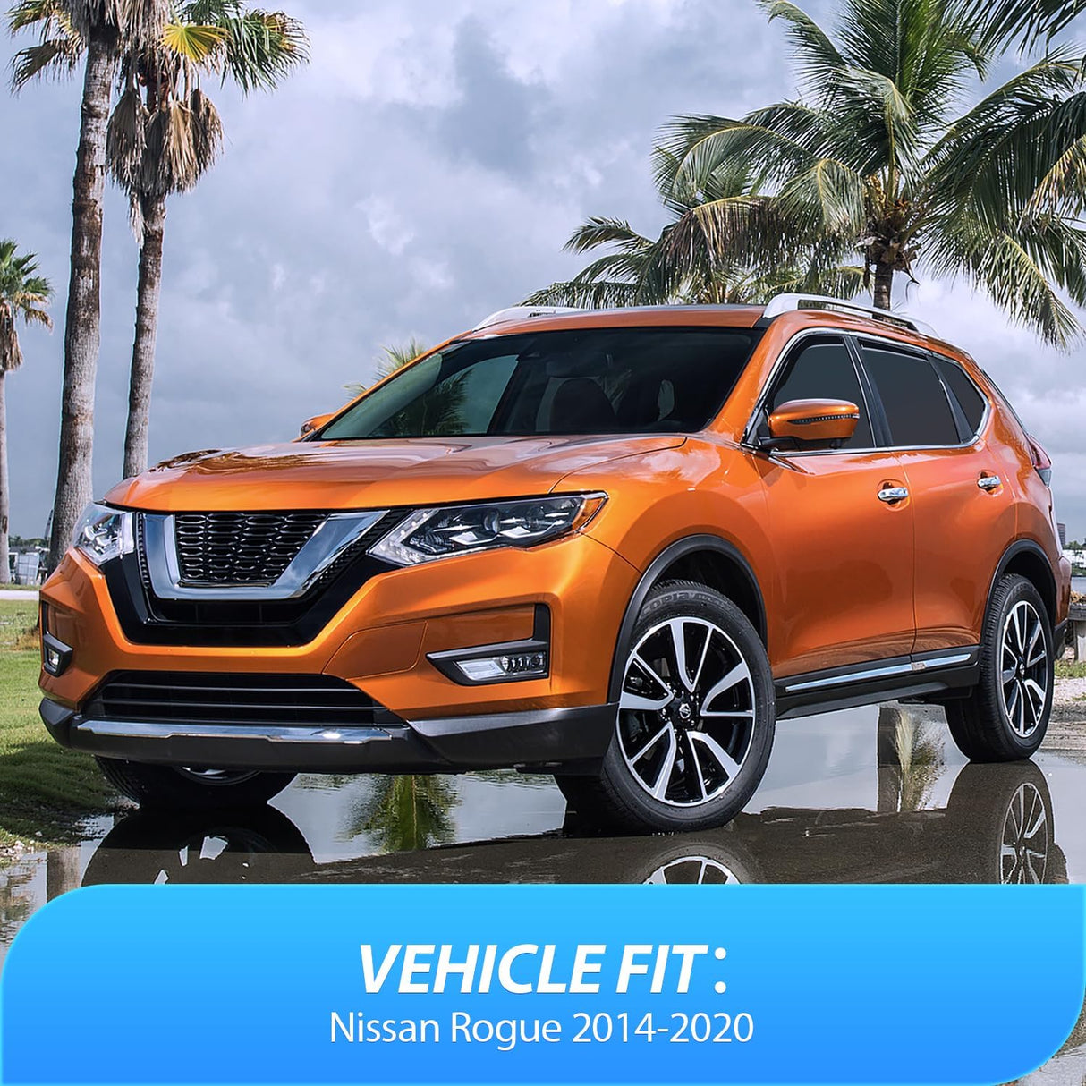 in Channel Rain Guards for Nissan Rogue S SV SL(Not fit Sport Model) 2014-2020 Original Window Deflectors, Vent Window Visors-4PCS
