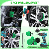 Automotive Tools 27PCS Car Detailing Kit Auto Cleaning Tools Wash Set with Storage Carry Bag Home Use for Interior Exterior Deep Clean Polish Car Care Windshield Dashboard Seat Air Vents Wheels Tires, Green