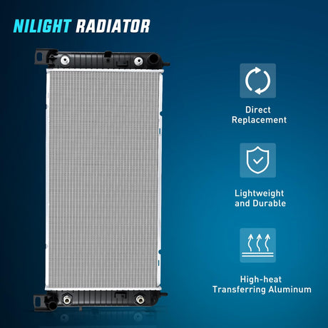 34 Inch Radiator for Chevy Silverado 1500 1999-2003 2004 2005 2006 2007 2008 2009 2010 2011 2012 2013, Suburban Tahoe, GMC Sierra 1500 Yukon XL, Cadillac Escalade, Automatic Transmission