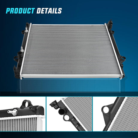 Radiator for Toyota 4Runner 2003 2004 2005 2006 2007 2008 2009, FJ Cruiser V6 4.0L 2007 2008 2009 2010 2011 2012 2013 2014 with Transmission Oil Cooler Replace# 1640031461
