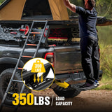Universal Hitch Step Textured Black Drop Trailer Hitch Step Fit 2 Inch Receiver with Hitch Lock Stabilizer Towing Bar Rear Bumper Guard Rated up to 350 Lbs for Pickups Trucks Vans SUVs ATVs