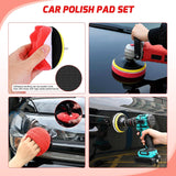 Automotive Tools 27PCS Car Detailing Kit Auto Cleaning Tools Wash Set with Storage Carry Bag Home Use for Interior Exterior Deep Clean Polish Car Care Windshield Dashboard Seat Air Vents Wheels Tires, Red