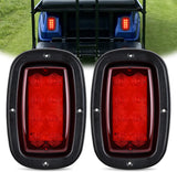 Golf Cart LED Taillights 2PCS Stop Brake Turn Signals Club Car DS | 12V High Brightness Waterproof Plug and Play Design Running Light Upgrade Easy Installation for 1993-Up Club Car DS