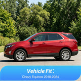 Outside-Mount Rain Guards for Chevy Equinox 2018-2024, 4PCS | Window Deflectors Window Visors for Fresh Air Circulation, Chevy Equinox 2018 2019 2020 2021 2022 2023 2024, Smoke Tinted