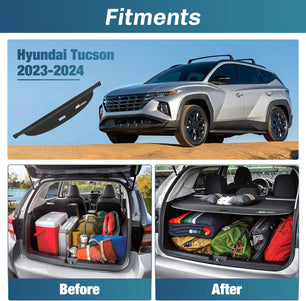 2021-2024 Hyundai Tucson Retractable Trunk Cargo Cover Nilight