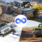 Quick Release S-Tow Shackle Hook – Heavy Duty Off-Road Recovery Hook, Fits Winch Rope & Recovery Strap, 11,000 LBS Working Load, for Jeep, SUV, ATV, Trailers, Blue