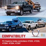 Brake Control Wiring Harness Adapter Universal Use Fits for Hopkins Control Connector 31-Inches Trailer Towing Hitch RV