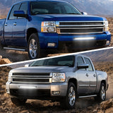Front Lower Hidden Bumper Mounting Brackets for 22inch Single Row LED Light Bar Compatible with 2007-2013 Chevy Silverado 1500 and 2007-2010 Silverado 2500 3500 HD